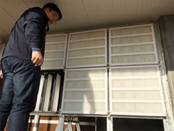 养殖防疫型空气糖心在线观看官网|养猪场初中高效糖心在线观看官网|箱式|组合式中效糖心在线观看官网安装现场实图